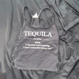 Grey Cropped Tank Top
